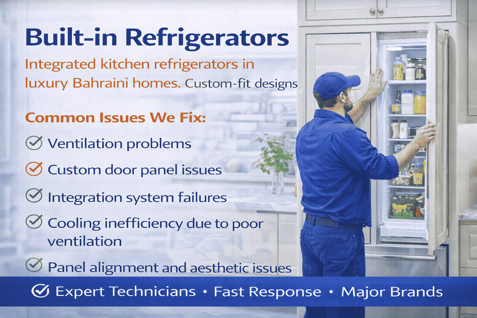 Built-in Refrigerator Repair Service in Bahrain