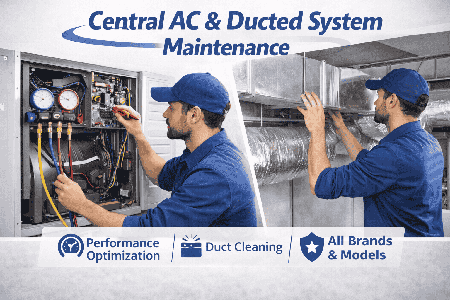 Central AC & Ducted System Maintenance