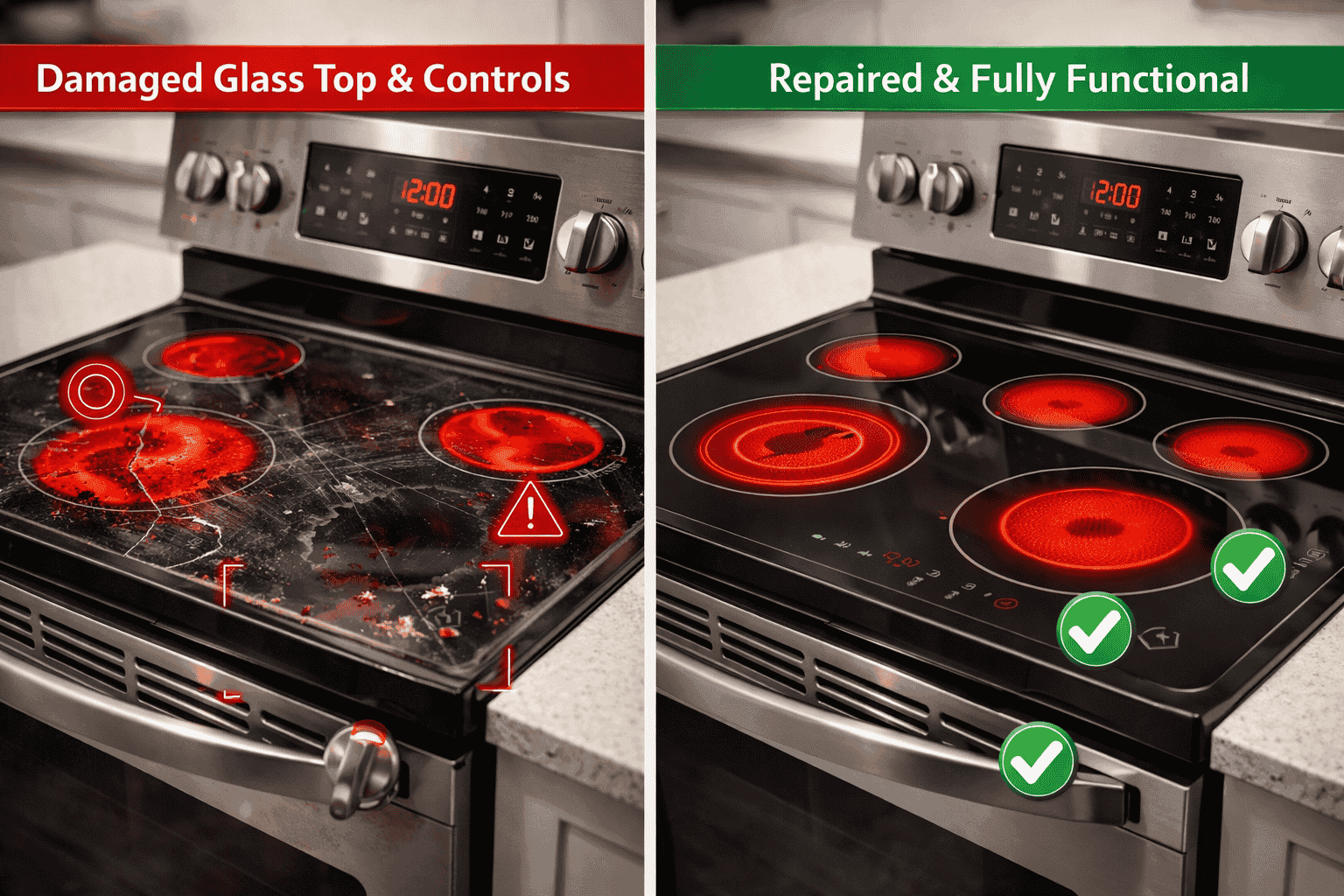 Glass Top & Ceramic Cooktop Repair