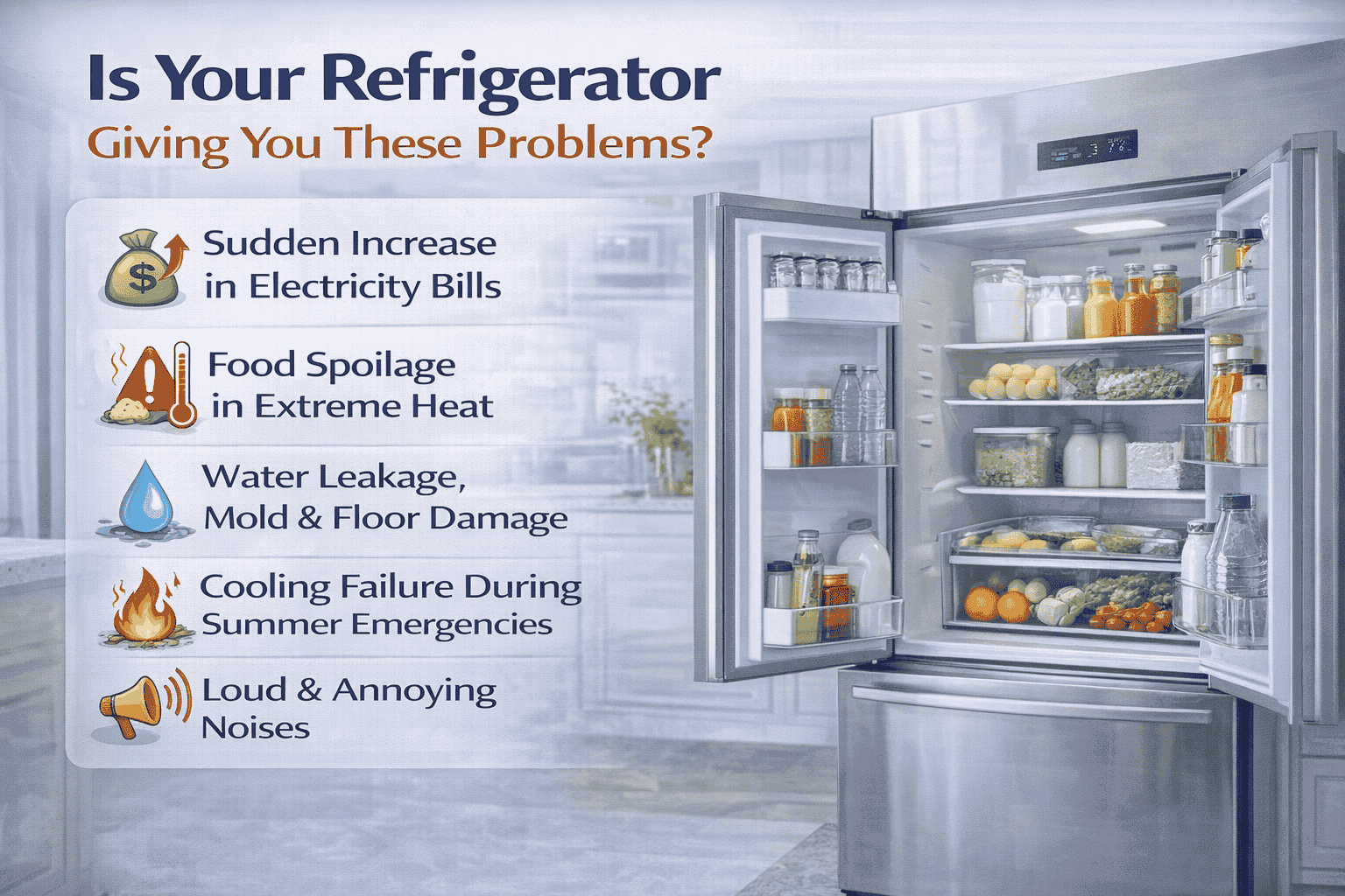 Is Your Refrigerator Giving You These Problems